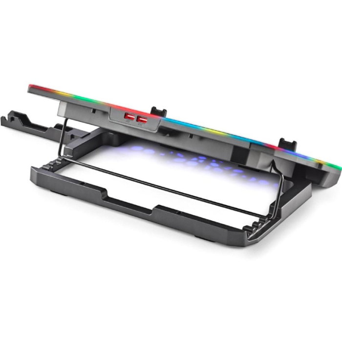 Ngs Hero Stand Base de refrigeración para portátiles hasta 15,6" 6 ventiladores pantalla LCD soporte